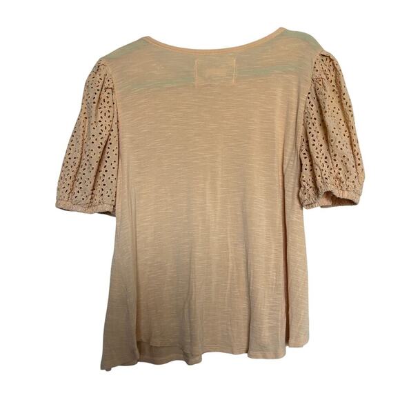 Cupio  Puff Sleeve Blouse - Size L Butter Yellow Cottagecore - Picture 3 of 7